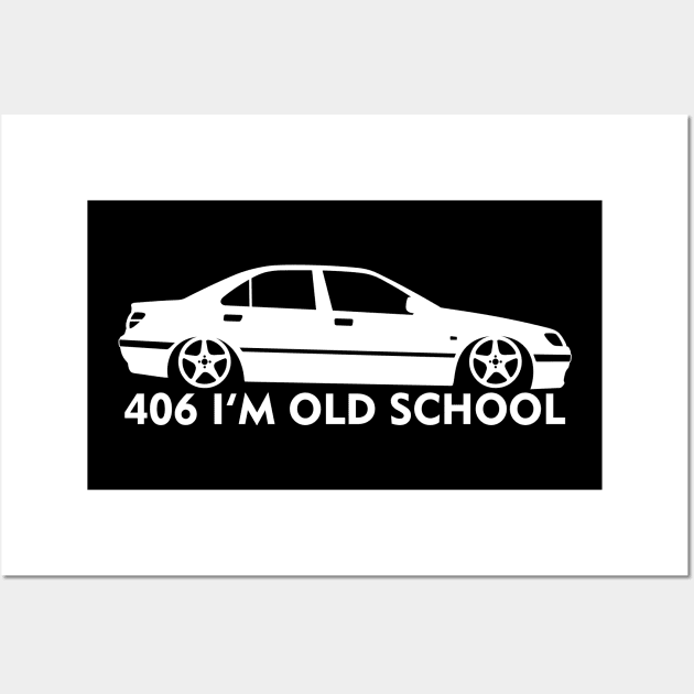 Peugeot 406 Wall Art by small alley co